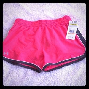 Women’s Under Armour pink running shorts